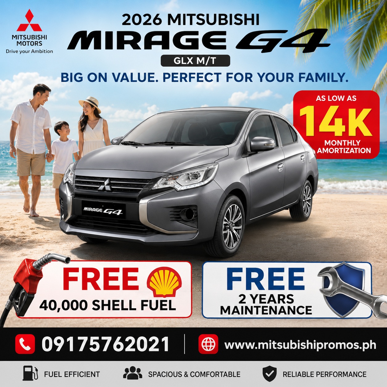 MIRAGE G4 GLX M/T 2026