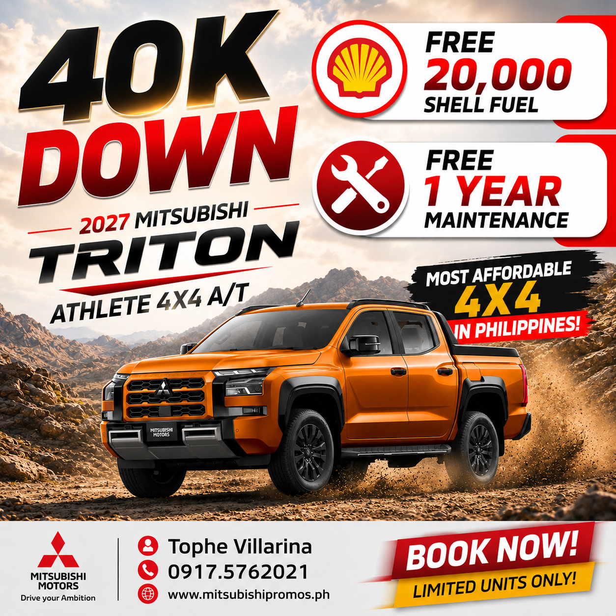 TRITON ATHLETE 4X4 A/T 2026